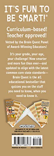 Brain Quest 7th Grade Q&A Cards: 1,500 Questions and Answers to Challenge the Mind. Curriculum-based! Teacher-approved! (Brain Quest Smart Cards)