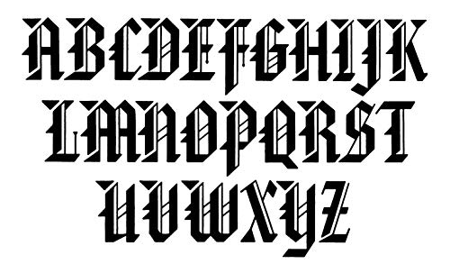 Gothic and Old English Alphabets: 100 Complete Fonts (Lettering, Calligraphy, Typography)