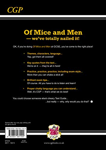 GCSE English: "Of Mice and Men": the Text Guide