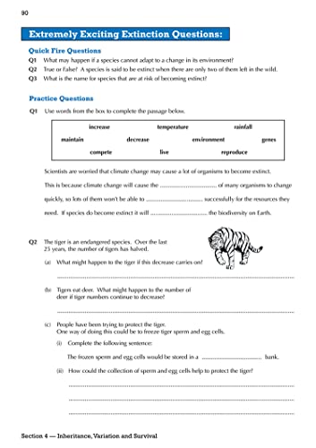 KS3 Biology Study & Question Bk & Online