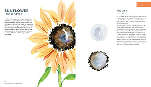 Everyday Watercolor Flowers: A Modern Guide to Painting Blooms, Leaves, and Stems Step by Step