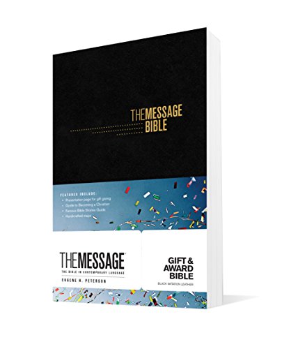 The Message Gift and Award Bible (Softcover, Black): The Bible in Contemporary Language