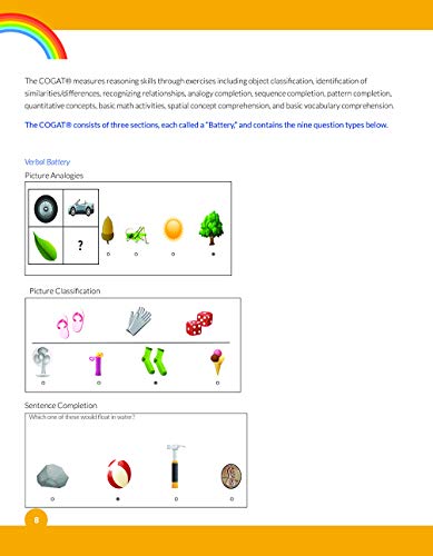 Gifted and Talented COGAT Test Prep Grade 2: Gifted Test Prep Book for the COGAT Level 8; Workbook for Children in Grade 2