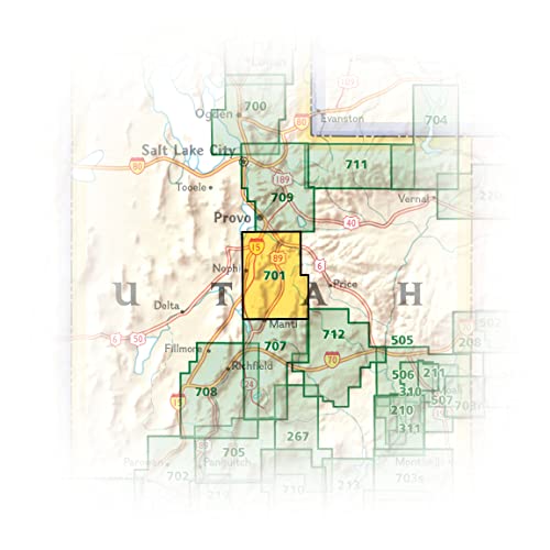 Wasatch Front South Map (National Geographic Trails Illustrated Map, 701)