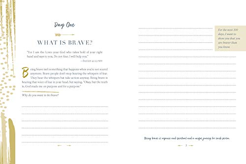 100 Days to Brave Guided Journal: Unlock Your Most Courageous Self