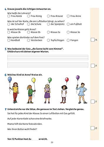 Tests in Deutsch - Lernzielkontrollen 2. Klasse