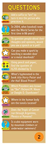 Brain Quest 7th Grade Q&A Cards: 1,500 Questions and Answers to Challenge the Mind. Curriculum-based! Teacher-approved! (Brain Quest Smart Cards)