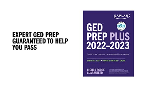 GED Test Prep Plus 2022-2023: Includes 2 Full Length Practice Tests, 1000+ Practice Questions, and 60 Hours of Online Video Instruction (Kaplan Test Prep)