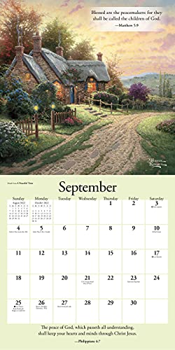 Thomas Kinkade Gardens of Grace with Scripture 2022 Wall Calendar