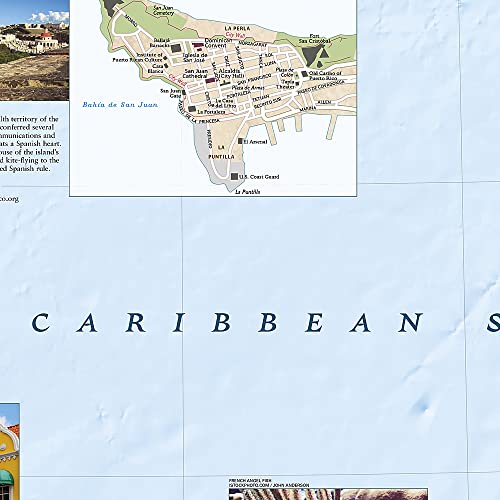 Caribbean Map (National Geographic Destination Map)