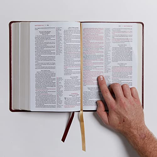 The KJV, Open Bible, Leathersoft, Black, Red Letter, Comfort Print: Complete Reference System