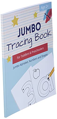 Jumbo Tracing Book for Toddlers and Preschoolers: Alphabet Tracing Practice Activity Book for Kids 2-5 with Letters, Numbers and Shapes