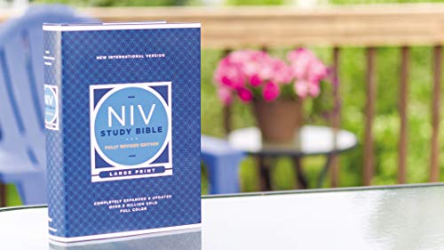 NIV Study Bible, Fully Revised Edition, Large Print, Hardcover, Red Letter, Comfort Print