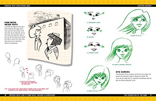 Cartoon Faces: How to Draw Heads, Features & Expressions (Cartoon Academy)