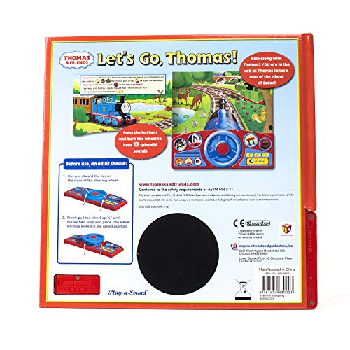 Thomas & Friends - Let's Go Thomas! Interactive Steering Wheel Sound Book - PI Kids (Steering Wheel Book)