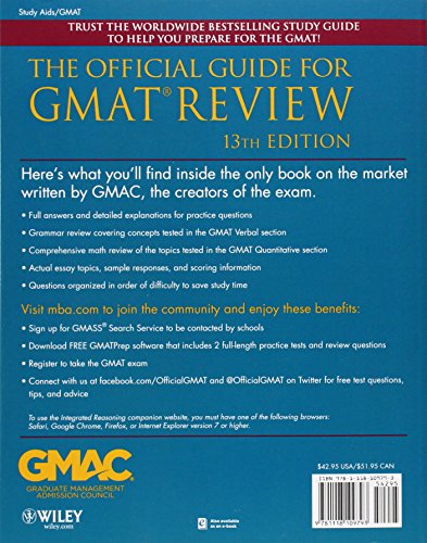 The Official Guide for GMAT Review