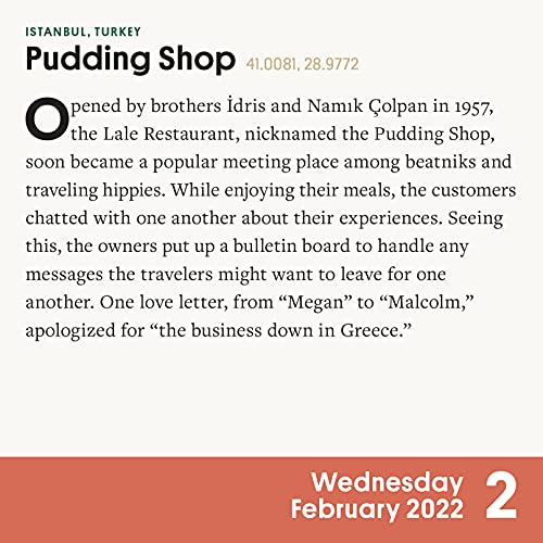 Atlas Obscura Page-A-Day Calendar 2022: 365 of Extraordinary Destinations, Bizarre Phenomena, and other Hidden Wonders.