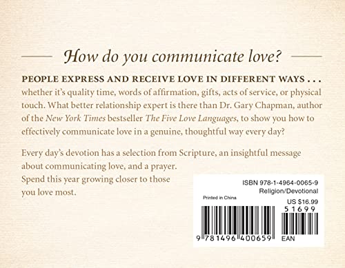 The One Year Love Language Minute Devotional: A 365-Day Daily Devotional for Christian Couples (One Year Signature Line)