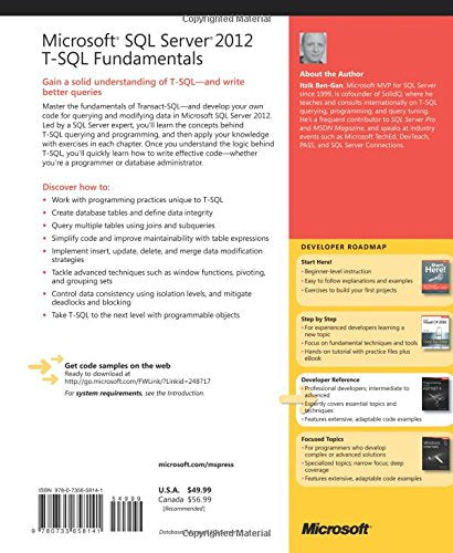 Microsoft SQL Server 2012 T-SQL Fundamentals