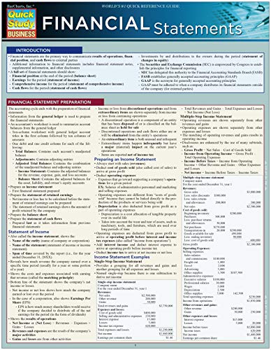 Financial Statements (Quick Study Business)