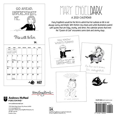 Mary EngelDark 2021 Wall Calendar: From the Shadier Side of Mary Engelbreit