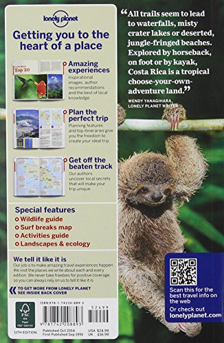 Costa Rica 11 (inglés) (Lonely Planet Travel Guide)