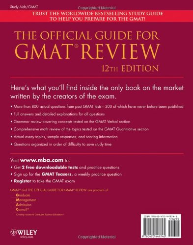 The Official Guide for GMAT Review