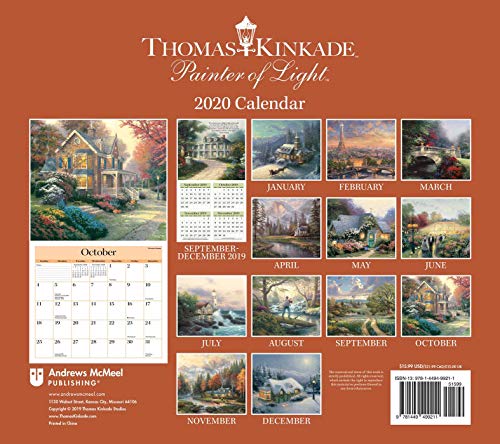 Thomas Kinkade Painter of Light 2020 Deluxe Wall Calendar