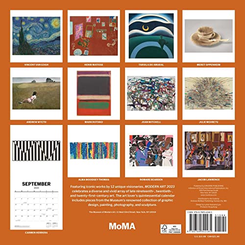 Modern Art 2023 Wall Calendar