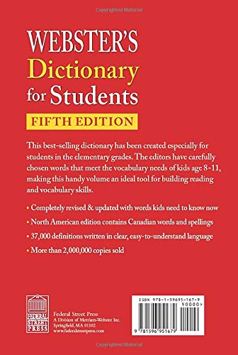 Federal Street Press Merriam-Webster Webster's Dictionary for Students, Fifth Edition