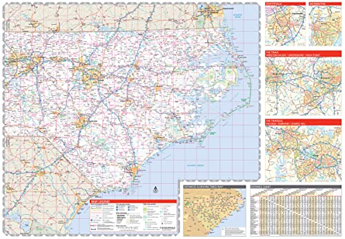 Rand McNally Easy To Read Folded Map: North Carolina State Map