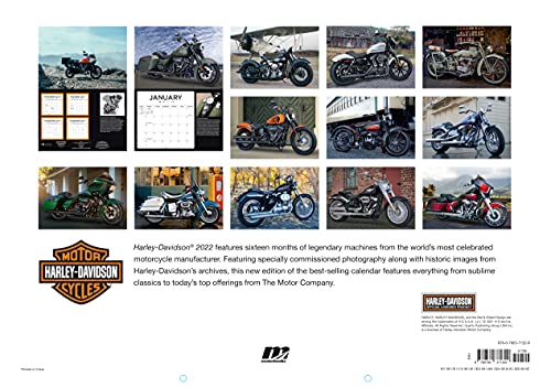 Harley-Davidson® 2022: 16-Month Calendar - September 2021 through December 2022