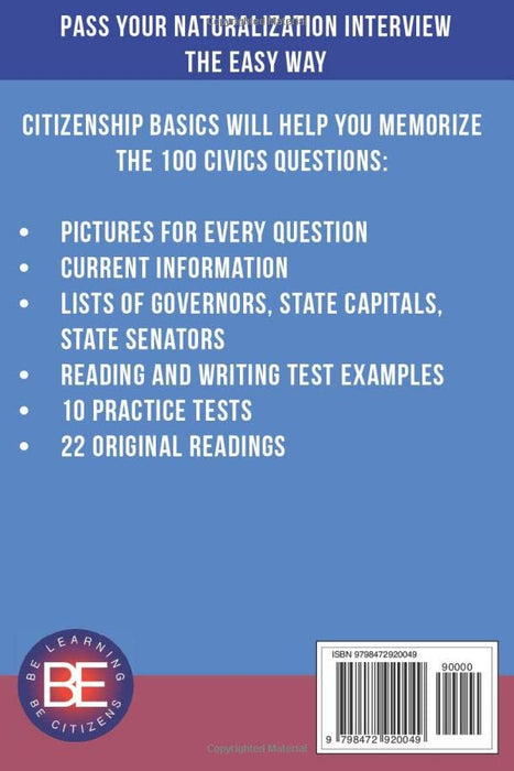 Citizenship Basics U.S. Citizenship Test Study Guide 100 Civics Questions