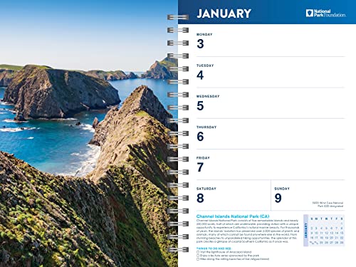 2022 National Park Foundation Planner: 12-Month Engagement Nature Calendar (Monthly, Weekly Planner With Stickers, Thru December 2022)