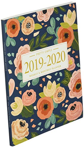 Pretty Simple Planners 2019 - 2020 Planner Weekly and Monthly: Calendar Schedule + Academic Organizer | Inspirational Quotes and Navy Floral Cover | ... July 2020 (2019-2020 Pretty Simple Planners)