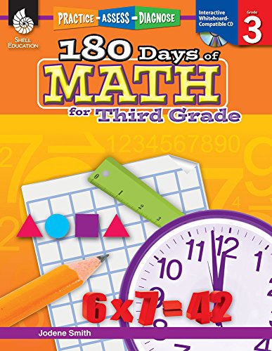 180 Days of Practice for Third Grade (Set of 3), 3rd Grade Workbooks for Kids Ages 7-9, Includes 180 Days of Reading, 180 Days of Writing, 180 Days of Math