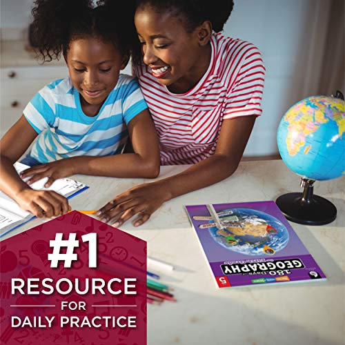 180 Days of Social Studies: Grade 5 - Daily Geography Workbook for Classroom and Home, Cool and Fun Practice, Elementary School Level Activities ... Build Skills (180 Days of Practice, Level 5)