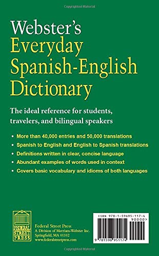 Webster's Everyday Spanish-English Dictionary (Spanish Edition) (Spanish and English Edition), Newest Edition