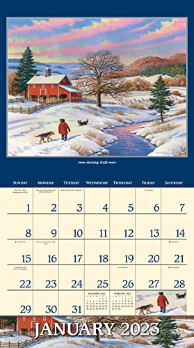 John Sloane's Country Seasons 2023 Deluxe Wall Calendar