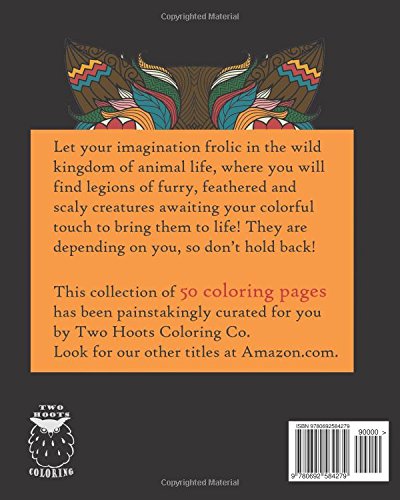 Adult Coloring Book: Animal Kingdom: Animals Out The Wazoo