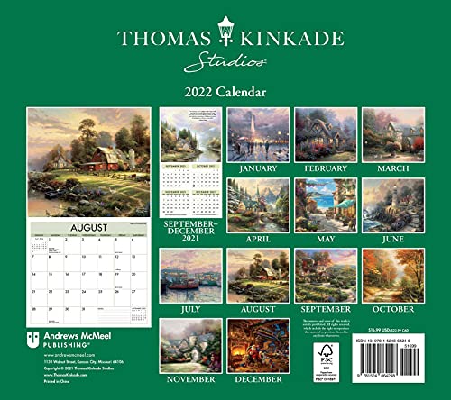 Thomas Kinkade Studios 2022 Deluxe Wall Calendar