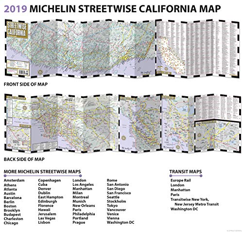 Streetwise California Map: Laminated State Road Map of California