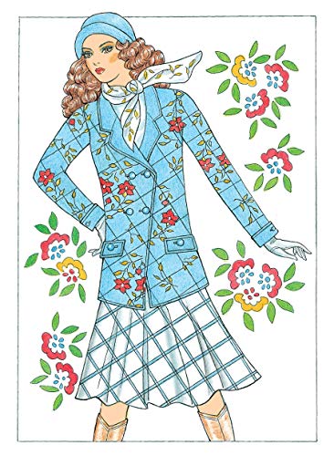 Creative Haven Fabulous Fashions of the 1970s Coloring Book (Creative Haven Coloring Books)