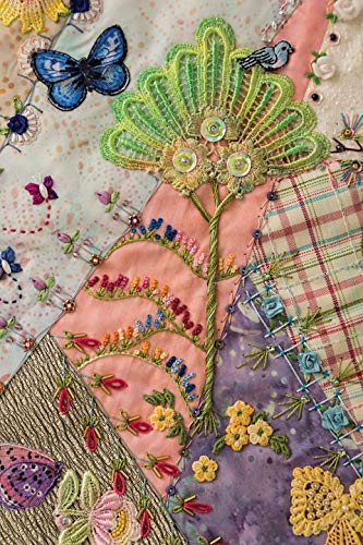 Stunning Stitches for Crazy Quilts: 480 Embroidered Seam Designs, 36 Stitch-Template Designs for Perfect Placement