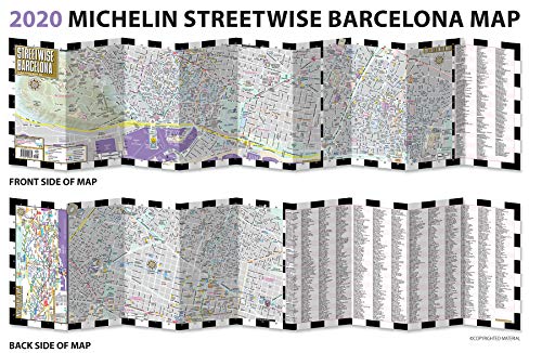 Streetwise Barcelona Map - Laminated City Center Street Map of Barcelona, Spain (Michelin Streetwise Maps)