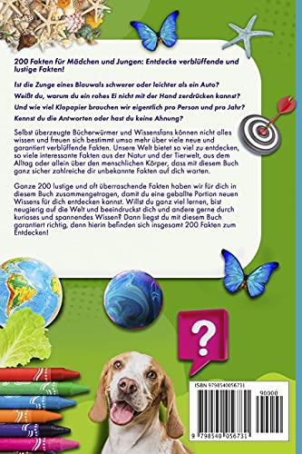 200 unfassbare Fakten: cooles Allgemeinwissen für smarte Kids (Die 200 Fakten, Witze, Geschenk und Kinderbücher) (German Edition)