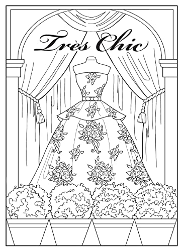 Creative Haven Dazzling Dresses Coloring Book (Creative Haven Coloring Books)