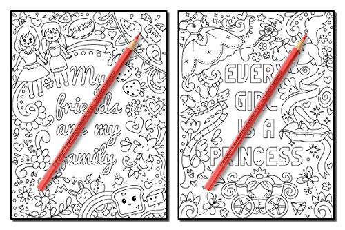 Proud to be a Girl: A Coloring Book for Girls with Fun Inspirational Quotes to Motivate, Encourage and Build Confidence in Young Women