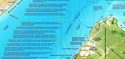 Cozumel Dive & Adventure Guide Franko Maps Waterproof Map