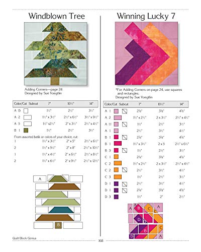 Quilt Block Genius, Expanded Second Edition: Over 300 Pieced Quilt Blocks to Make 1001 Blocks with No Math Charts (Landauer) Mini Quilts, Settings, Sampler Patterns, & Tips to Create Your Own Block